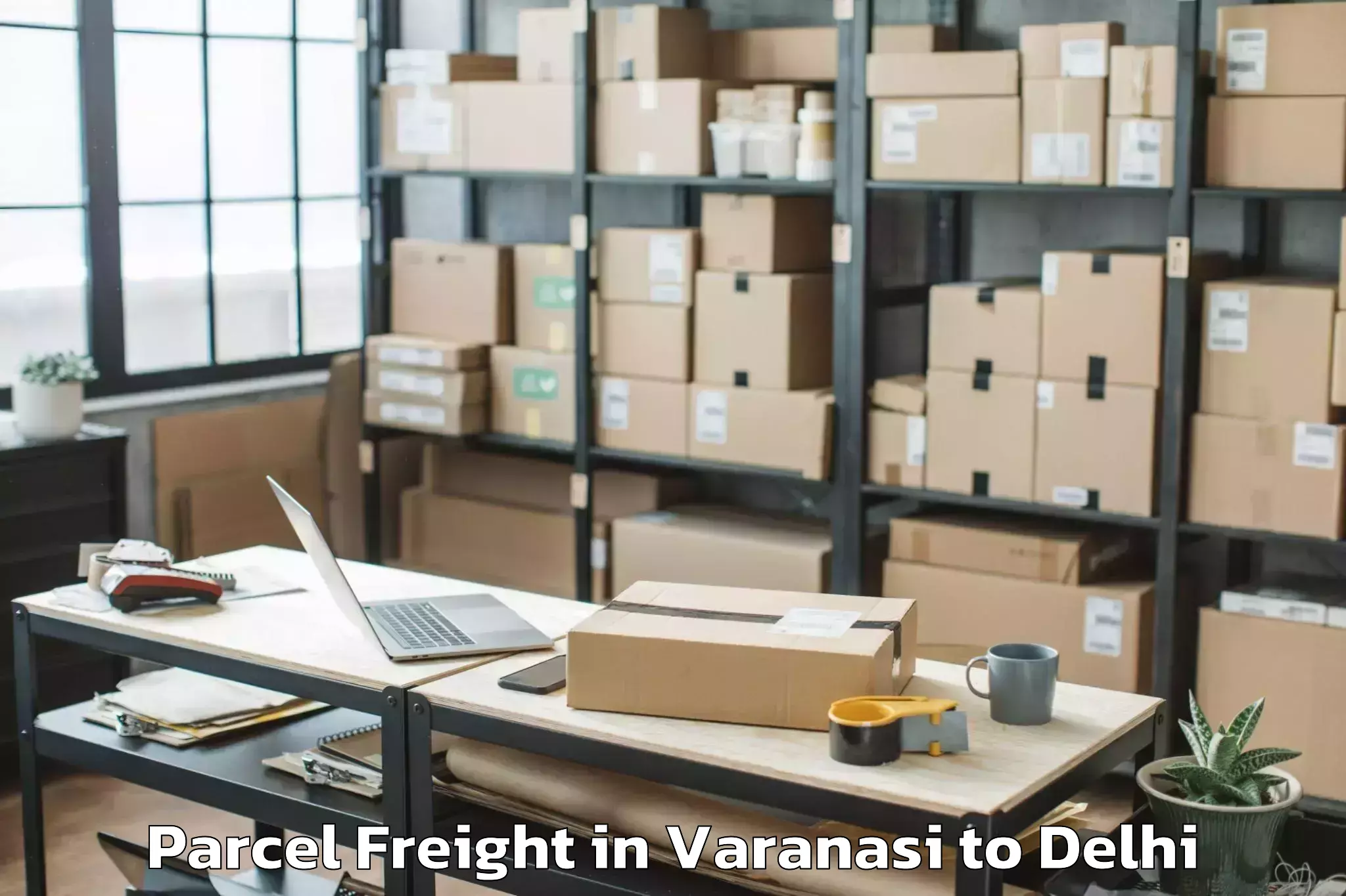 Efficient Varanasi to D Mall Paschim Vihar Parcel Freight